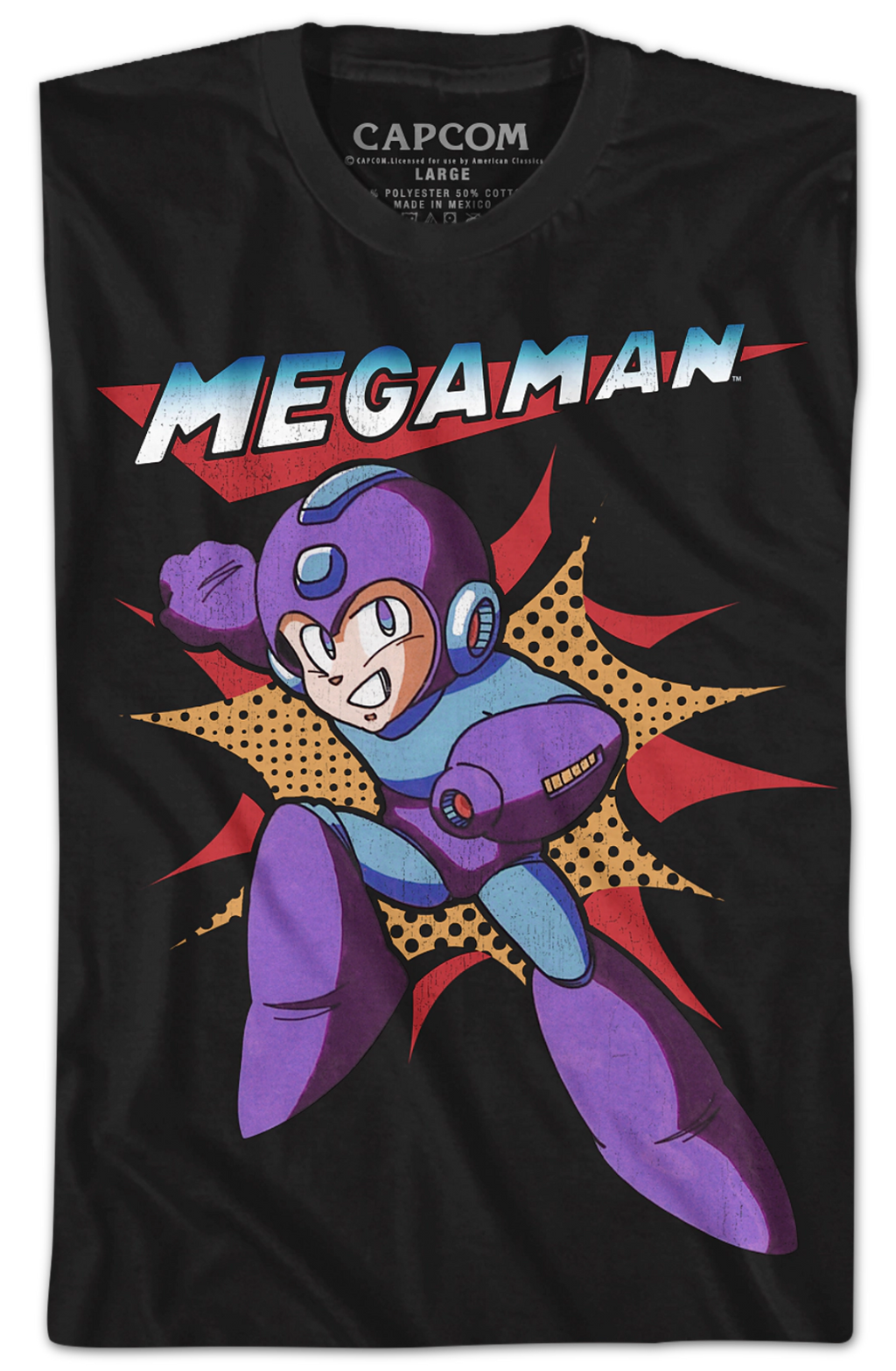 Action Pose Mega Man T-Shirt Hoodie, Sweatshirt | CiraTrend.com (Image 2)