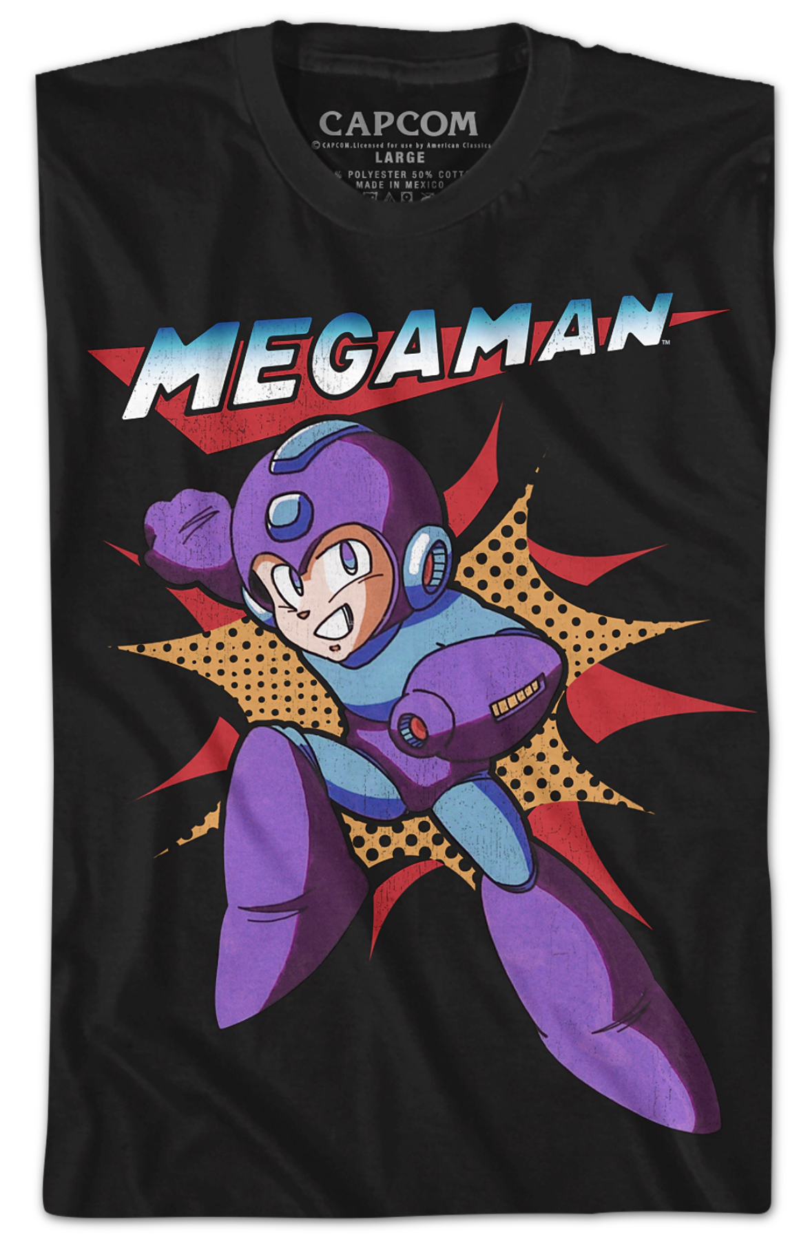 Action Pose Mega Man T-Shirt Hoodie, Sweatshirt | CiraTrend.com (Image 2)