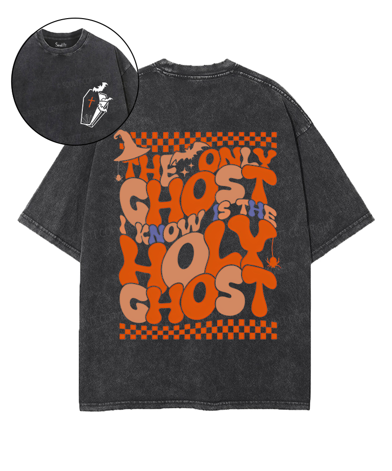 The Only Ghost Unisex Washed Christian T-shirt Hoodie, Sweatshirt | CiraTrend.com (Image 1)