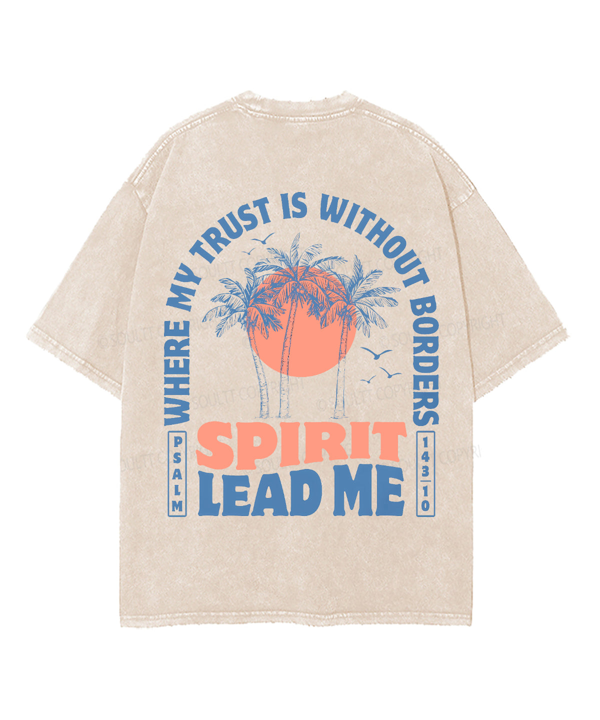 Spirit Lead Me Double Sided Unisex Washed Christian T-shirt Hoodie, Sweatshirt | CiraTrend.com (Image 3)