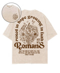 Growing In Faith Double Sided Unisex Washed Christian T-shirt Hoodie, Sweatshirt | CiraTrend.com (Image 1)