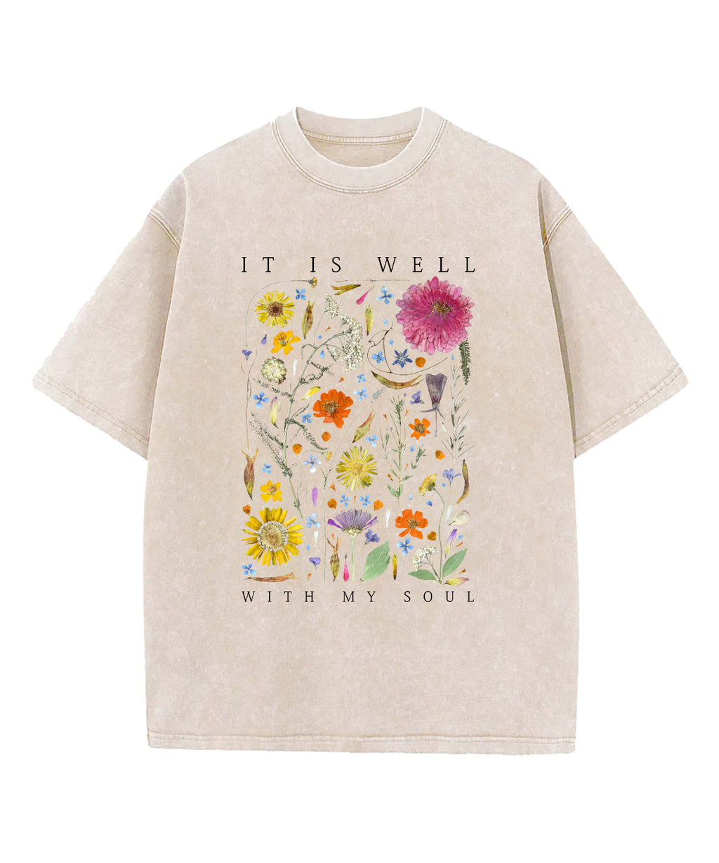 It Is Well With My Soul Washed Christian T-shirt Style014 Hoodie, Sweatshirt | CiraTrend.com (Image 5)