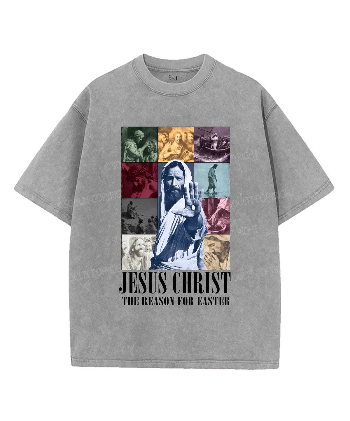 The Reason For Easter Unisex Washed Christian T-shirt Hoodie, Sweatshirt | CiraTrend.com (Image 2)
