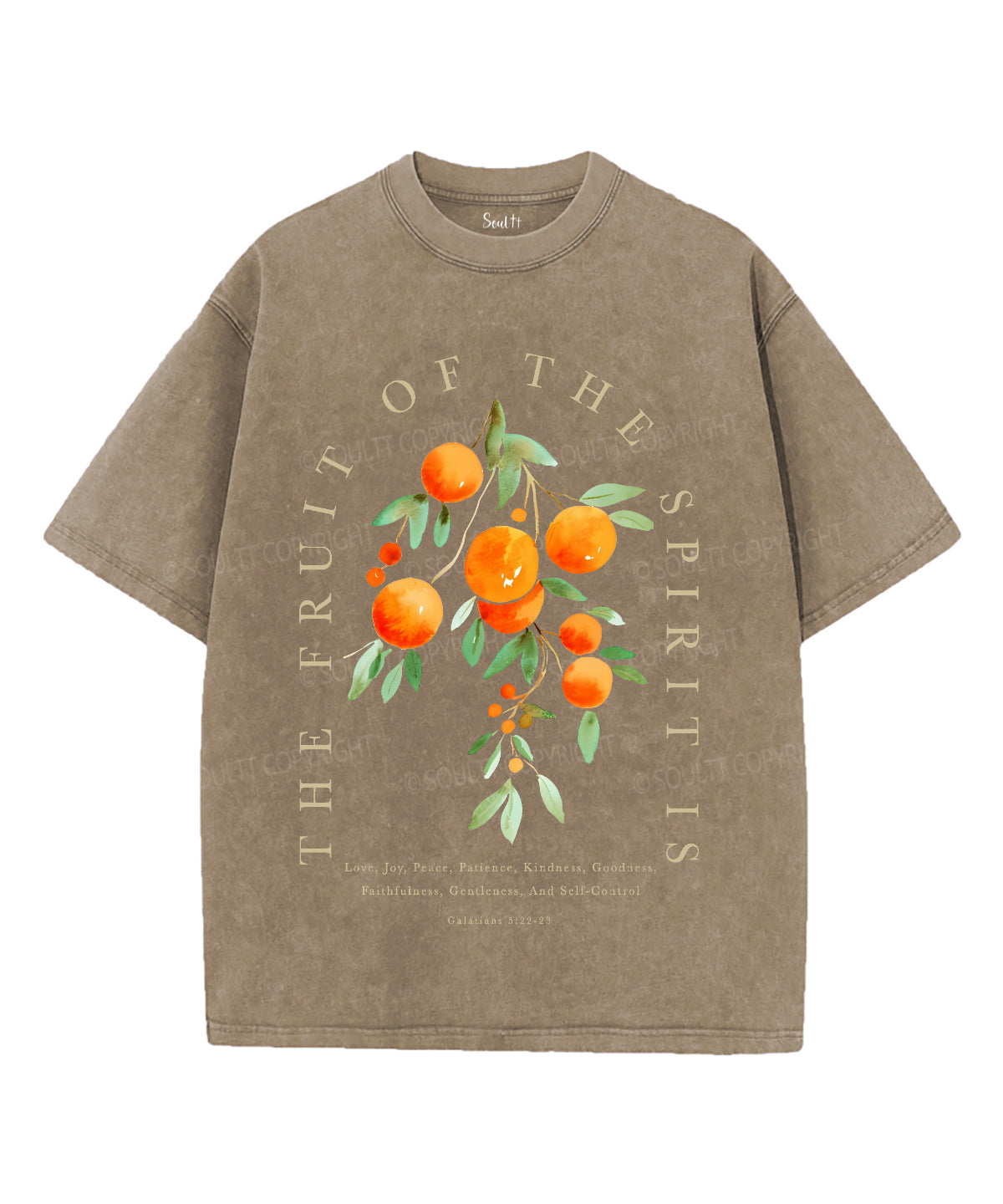 Fruit Of The Spirit Unisex Washed Christian T-shirt Style003 Hoodie, Sweatshirt | CiraTrend.com (Image 5)