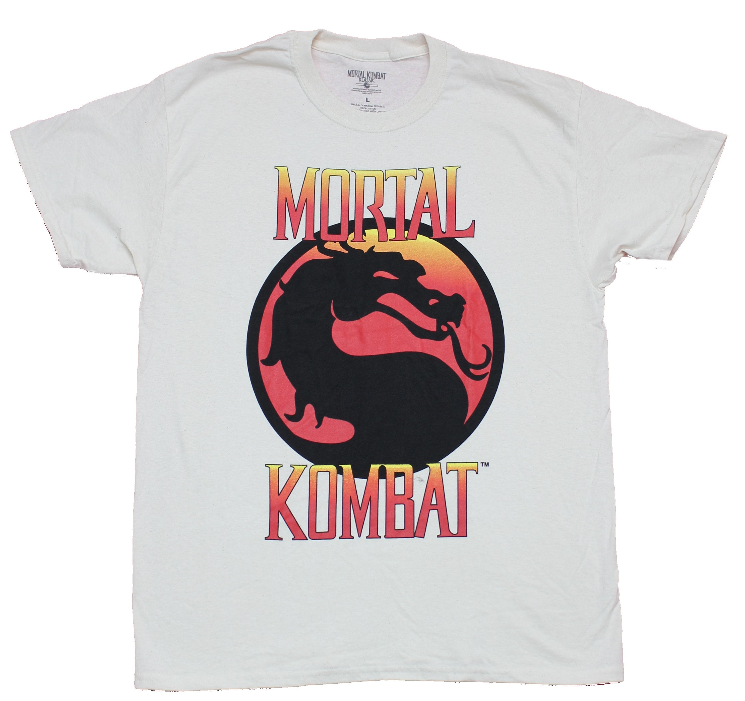 Mortal Kombat Mens  T-Shirt - Classic Sunset Logo Between Words Hoodie, Sweatshirt | CiraTrend.com