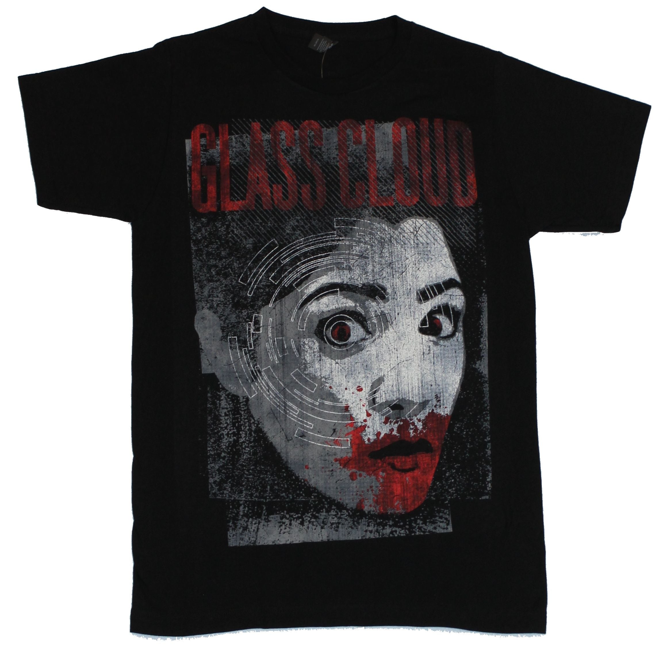 Glass Cloud Mens T-Shirt - Lined Bloody Mouth Face  Image Hoodie, Sweatshirt | CiraTrend.com