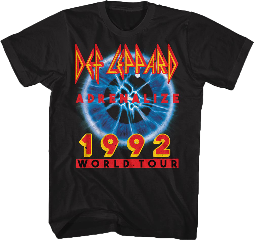 Adrenalize World Tour Def Leppard T-Shirt Hoodie, Sweatshirt | CiraTrend.com (Image 1)