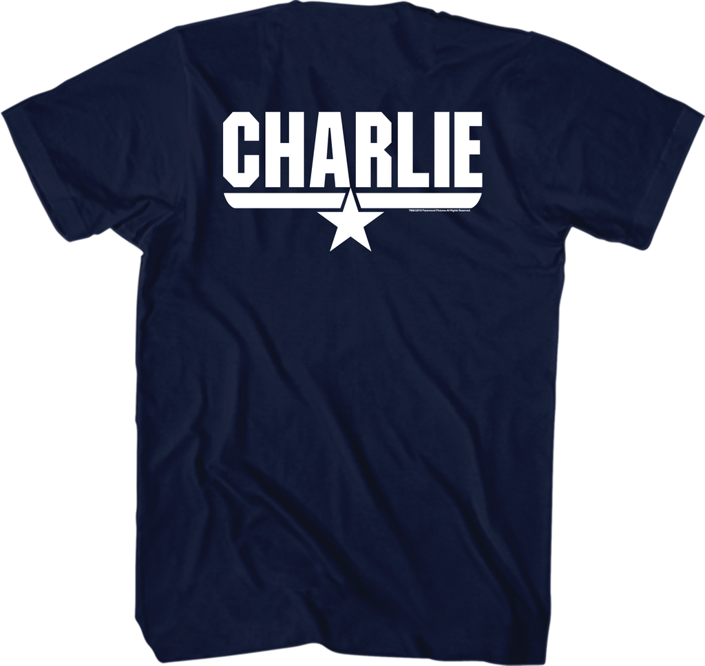 Adult Charlie Top Gun T-Shirt Hoodie, Sweatshirt | CiraTrend.com (Image 1)
