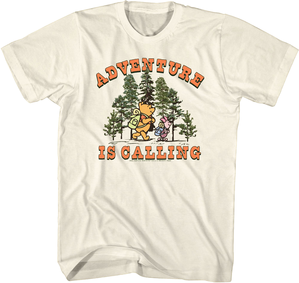Adventure Is Calling Winnie The Pooh T-Shirt Hoodie, Sweatshirt | CiraTrend.com (Image 1)