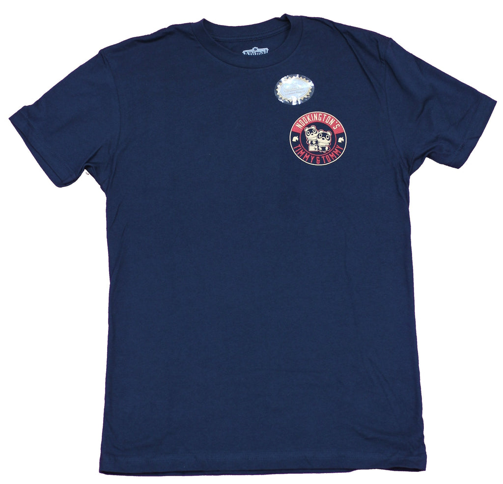 Animal Crossing Mens T-Shirt -  Nookington's Timmy & Tommy Circle Lapel Back Hoodie, Sweatshirt | CiraTrend.com (Image 1)