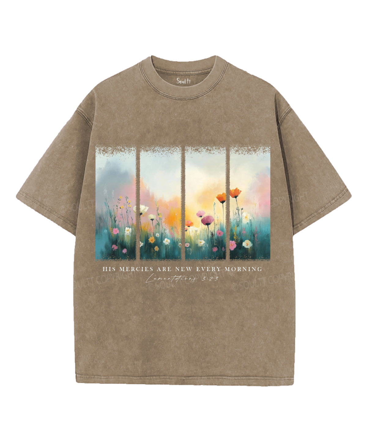His Mercies Are New Every Morning Unisex Washed Christian T-shirt Style003 Hoodie, Sweatshirt | CiraTrend.com (Image 5)