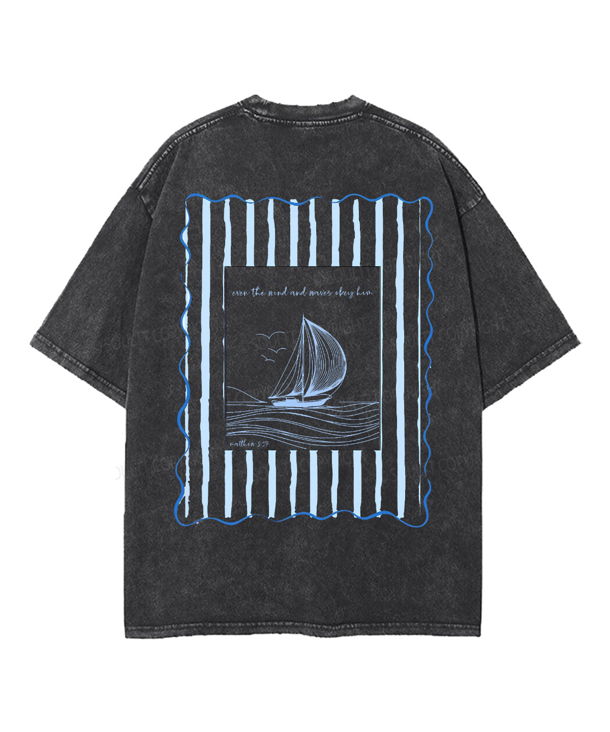 Even The Mind Double Sided Unisex Washed Christian T-shirt Hoodie, Sweatshirt | CiraTrend.com (Image 2)