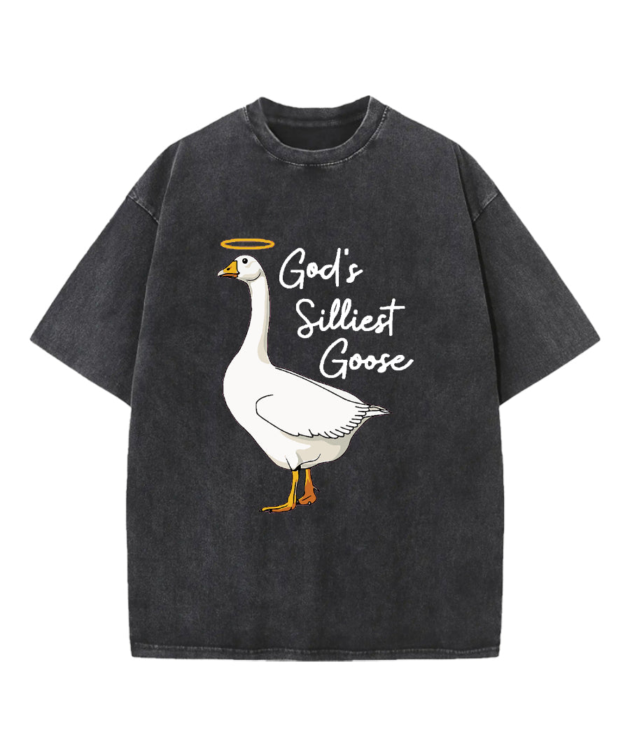 God'S Silliest Goose Washed Christian T-Shirts, Hoodie, Sweatshirt