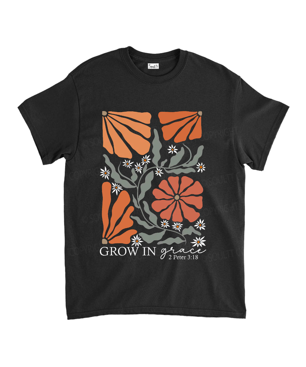 Grow Grace Cotton Christian T-Shirts, Hoodie, Sweatshirt