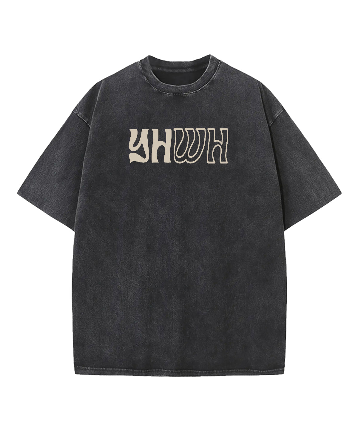 YHWH Double Sided Washed Christian T-shirt Hoodie, Sweatshirt | CiraTrend.com (Image 4)