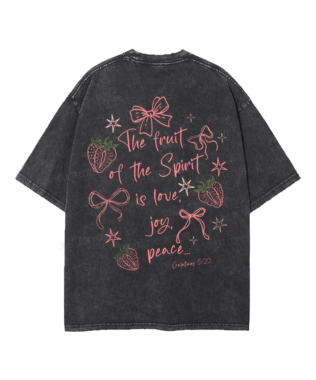 Fruit Of The Spirit Double Sided Unisex Washed Christian T-shirt Style015 Hoodie, Sweatshirt | CiraTrend.com (Image 5)