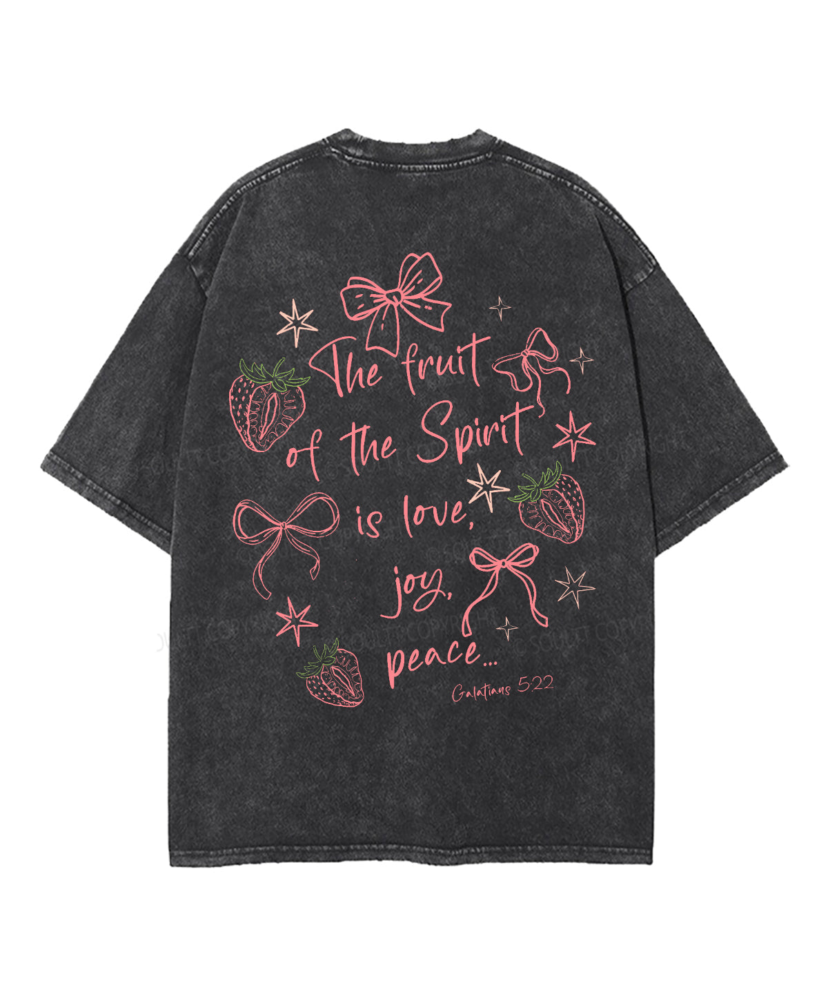 Fruit Of The Spirit Double Sided Unisex Washed Christian T-shirt Style015 Hoodie, Sweatshirt | CiraTrend.com (Image 5)
