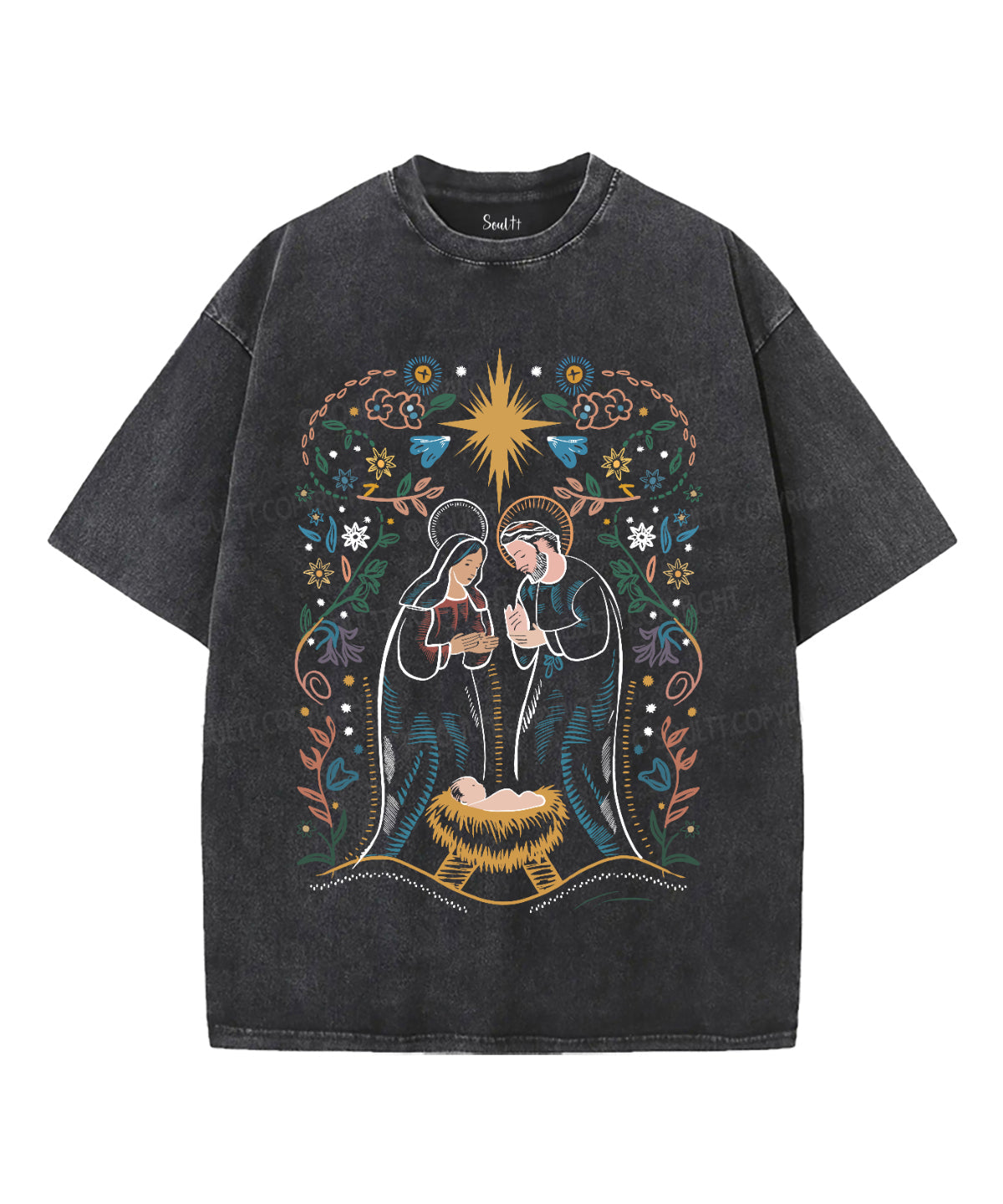 The King Is Born Washed Christian T-shirt Style001 Hoodie, Sweatshirt | CiraTrend.com (Image 1)