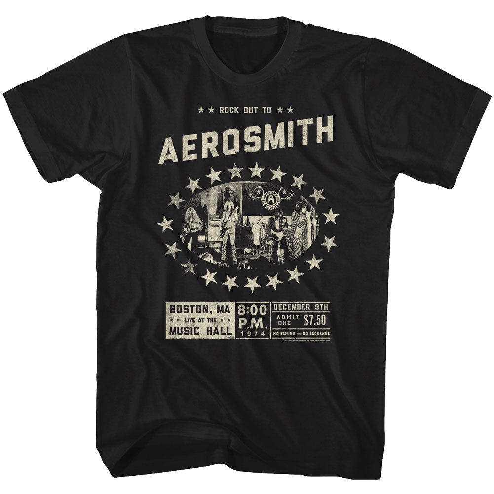 Aerosmith - Boston Music Hall Boyfriend Tee