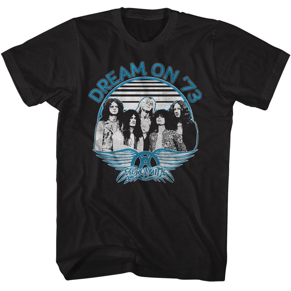 Aerosmith - Dream On Blue And White T-Shirt