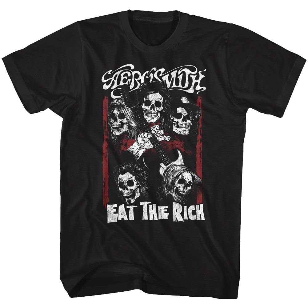 Aerosmith - Eat The Rich Skull Boyfriend Tee