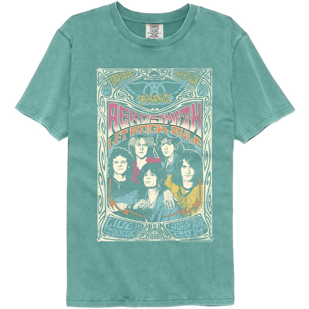 Aerosmith - Let Rock Rule Comfort Color T-Shirt