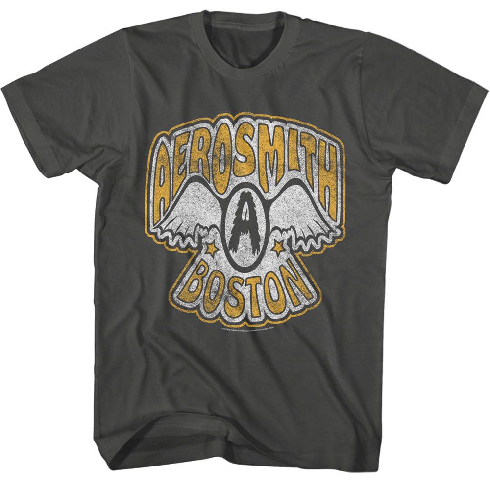 Aerosmith - VTG Logo Boston Boyfriend Tee