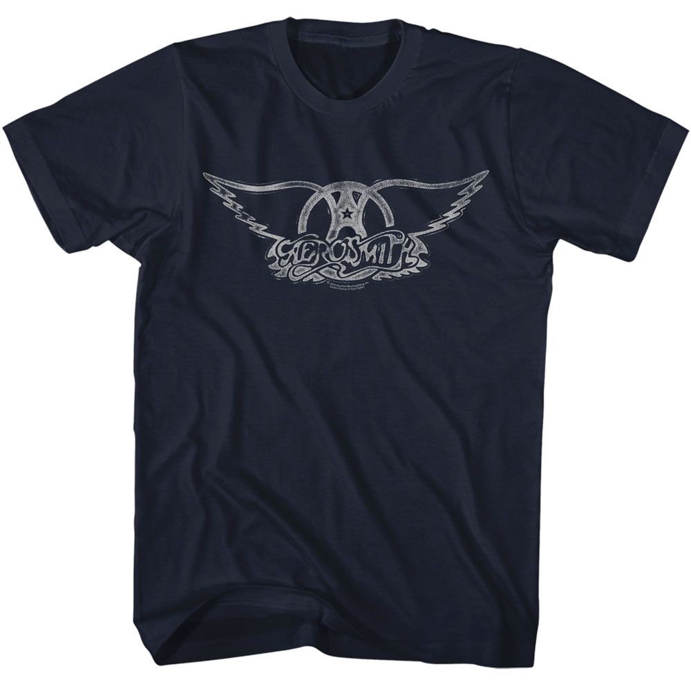 Aerosmith - Wings Logo Light Boyfriend Tee