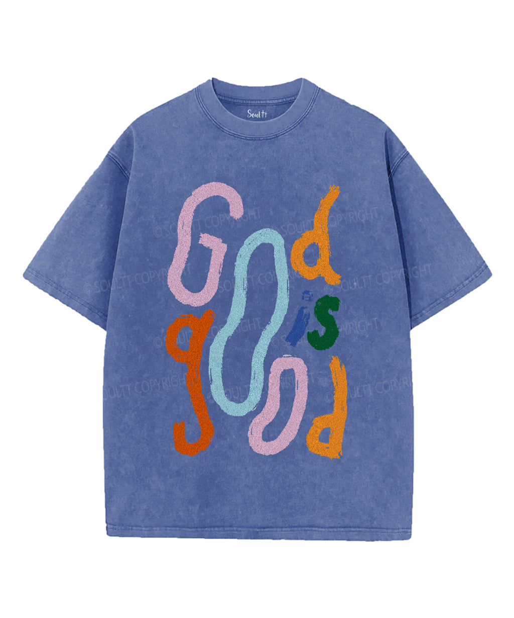 God Is Good Unisex Washed Christian T-shirt Hoodie, Sweatshirt | CiraTrend.com (Image 3)