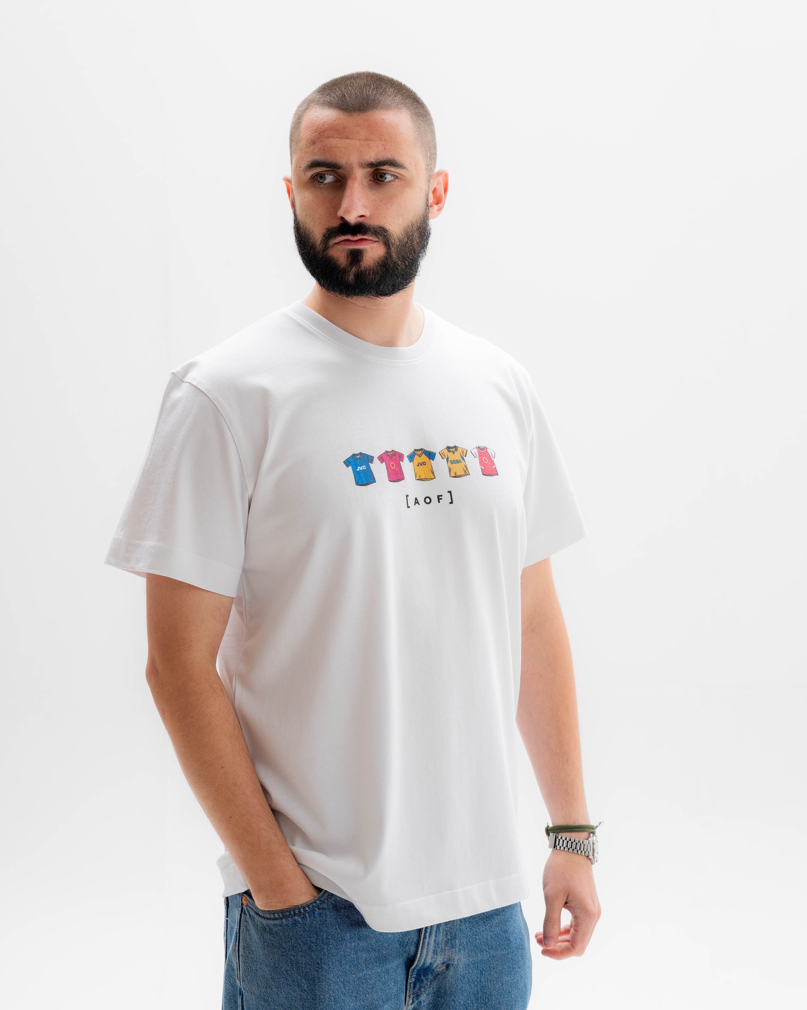 AFC Printed Classics White Tee Hoodie, Sweatshirt | CiraTrend.com (Image 3)