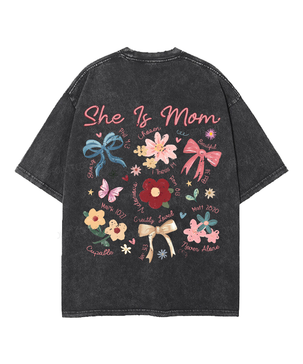 She Is Mom Double Sided Unisex Washed Christian T-shirt Style001 Hoodie, Sweatshirt | CiraTrend.com (Image 3)