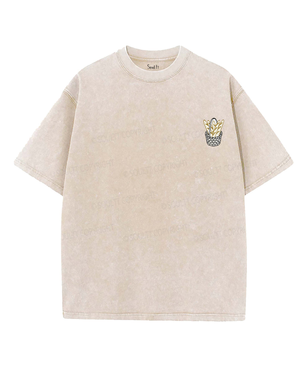Fish And Bread Double Sided Unisex Washed Christian T-shirt Hoodie, Sweatshirt | CiraTrend.com (Image 5)