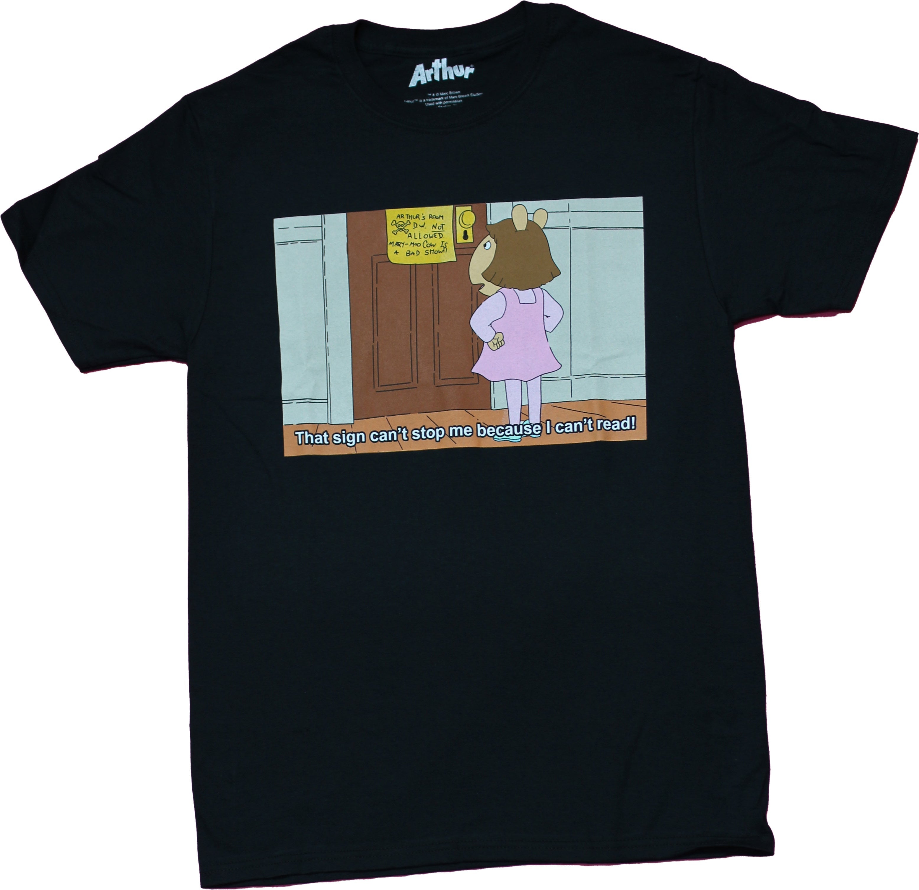 Arthur Mens T-Shirt  - D.W. Door Sign Can't Stop Me Hoodie, Sweatshirt | CiraTrend.com