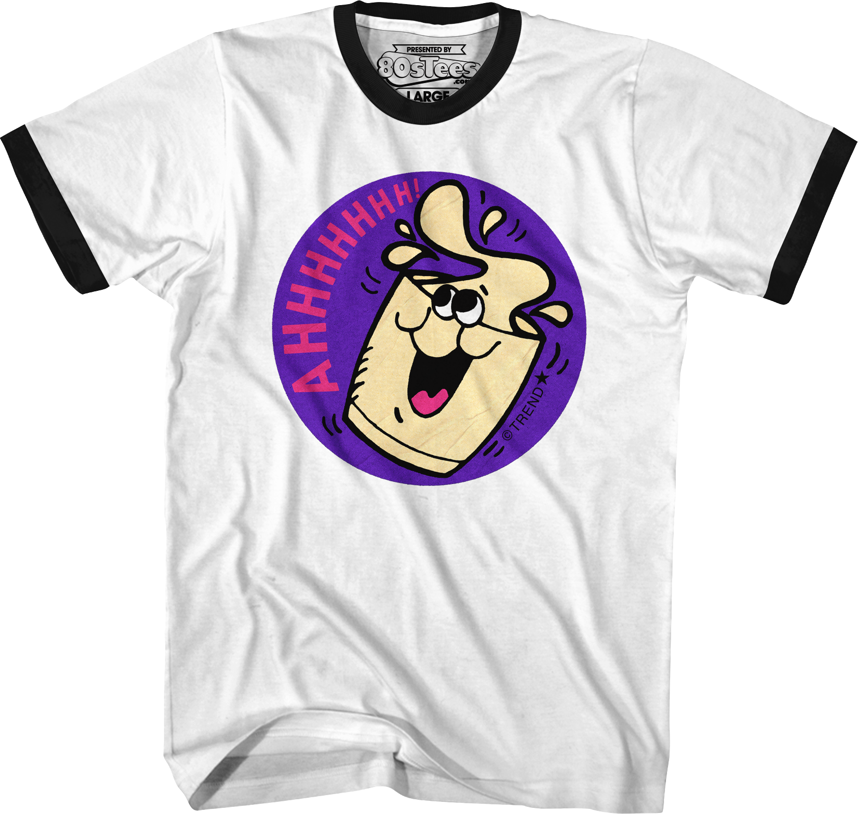 Ahhhhhhh Milkshake Scratch N Sniff Ringer Shirt Hoodie, Sweatshirt | CiraTrend.com (Image 1)