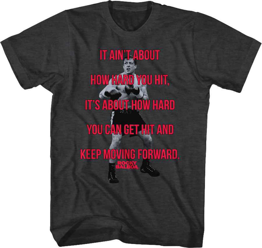 Ain't How Hard You Hit Rocky T-Shirt Hoodie, Sweatshirt | CiraTrend.com (Image 1)