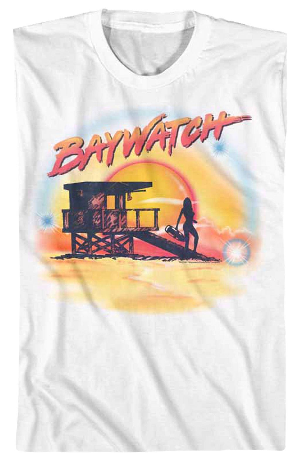 Airbrush Baywatch T-Shirt Hoodie, Sweatshirt | CiraTrend.com (Image 2)