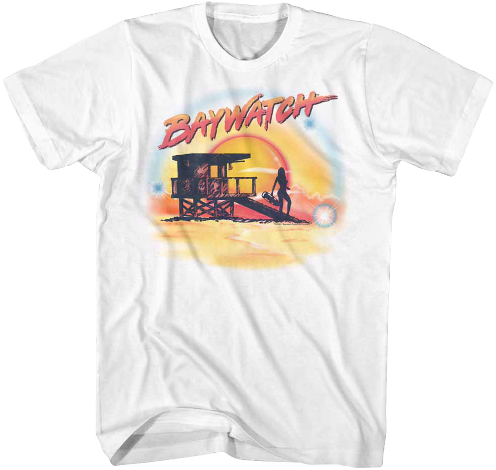 Airbrush Baywatch T-Shirt Hoodie, Sweatshirt | CiraTrend.com (Image 1)