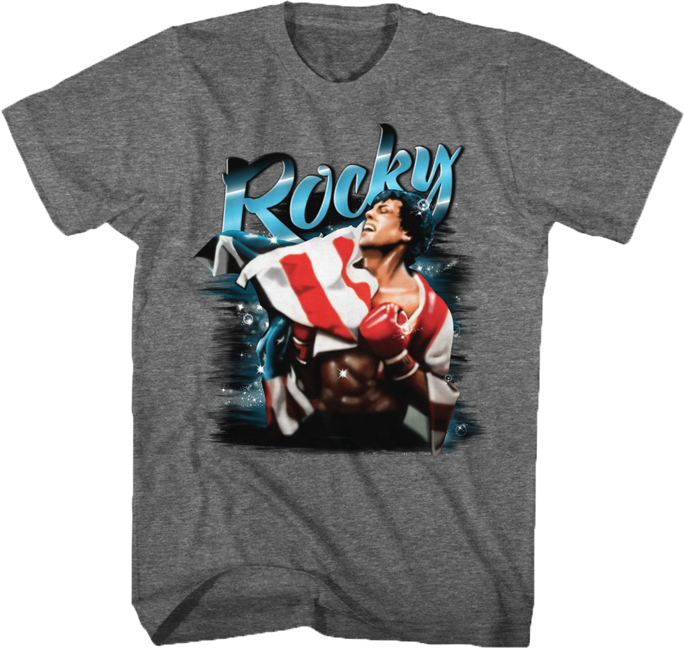 Airbrush Rocky T-Shirt Hoodie, Sweatshirt | CiraTrend.com (Image 1)
