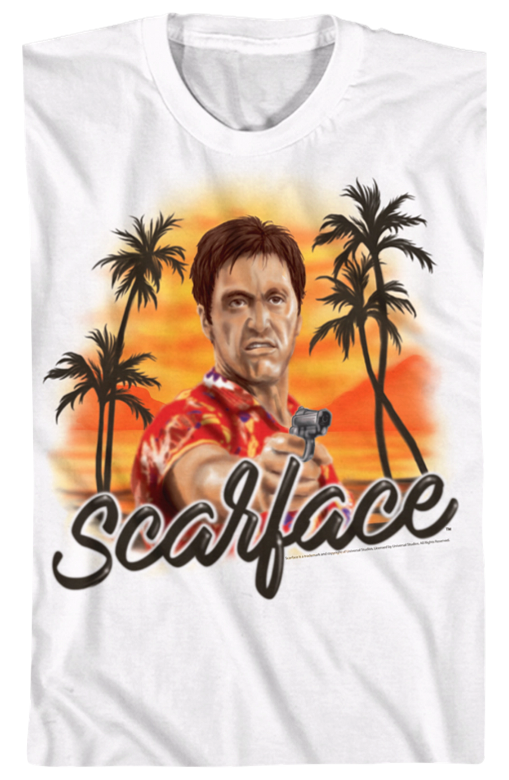 Airbrush Scarface T-Shirt Hoodie, Sweatshirt | CiraTrend.com (Image 2)
