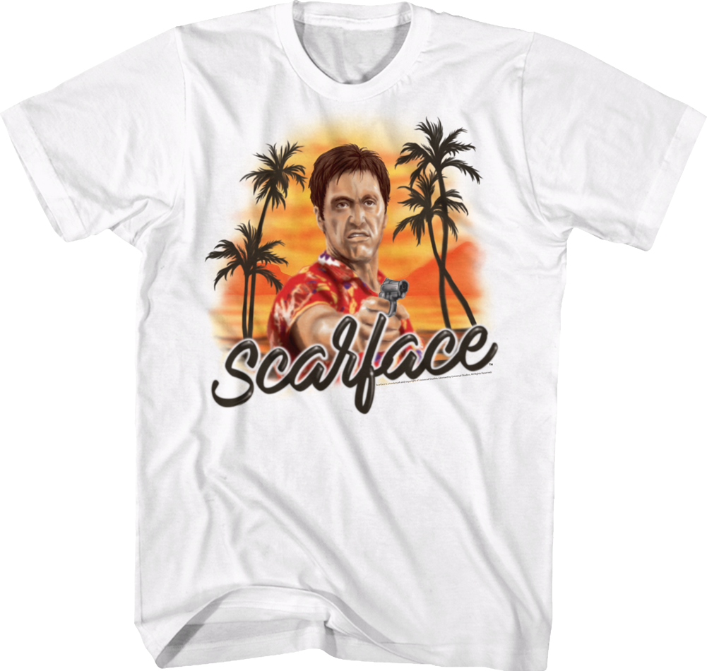 Airbrush Scarface T-Shirt Hoodie, Sweatshirt | CiraTrend.com (Image 1)
