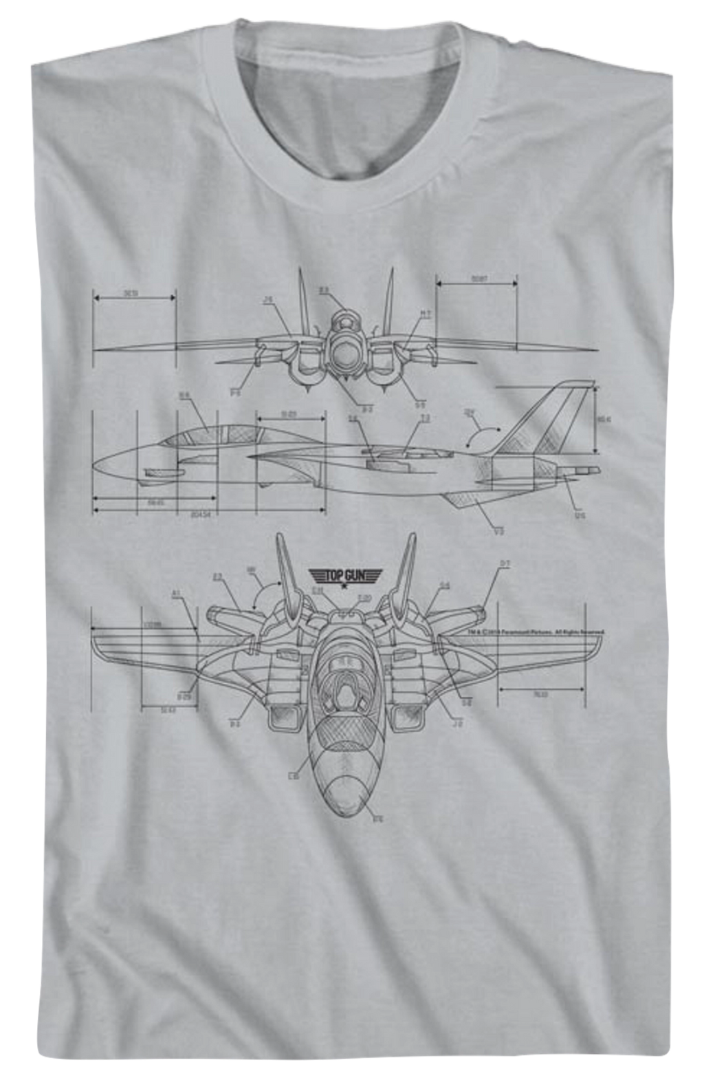 Aircraft Diagram Top Gun T-Shirt Hoodie, Sweatshirt | CiraTrend.com (Image 2)