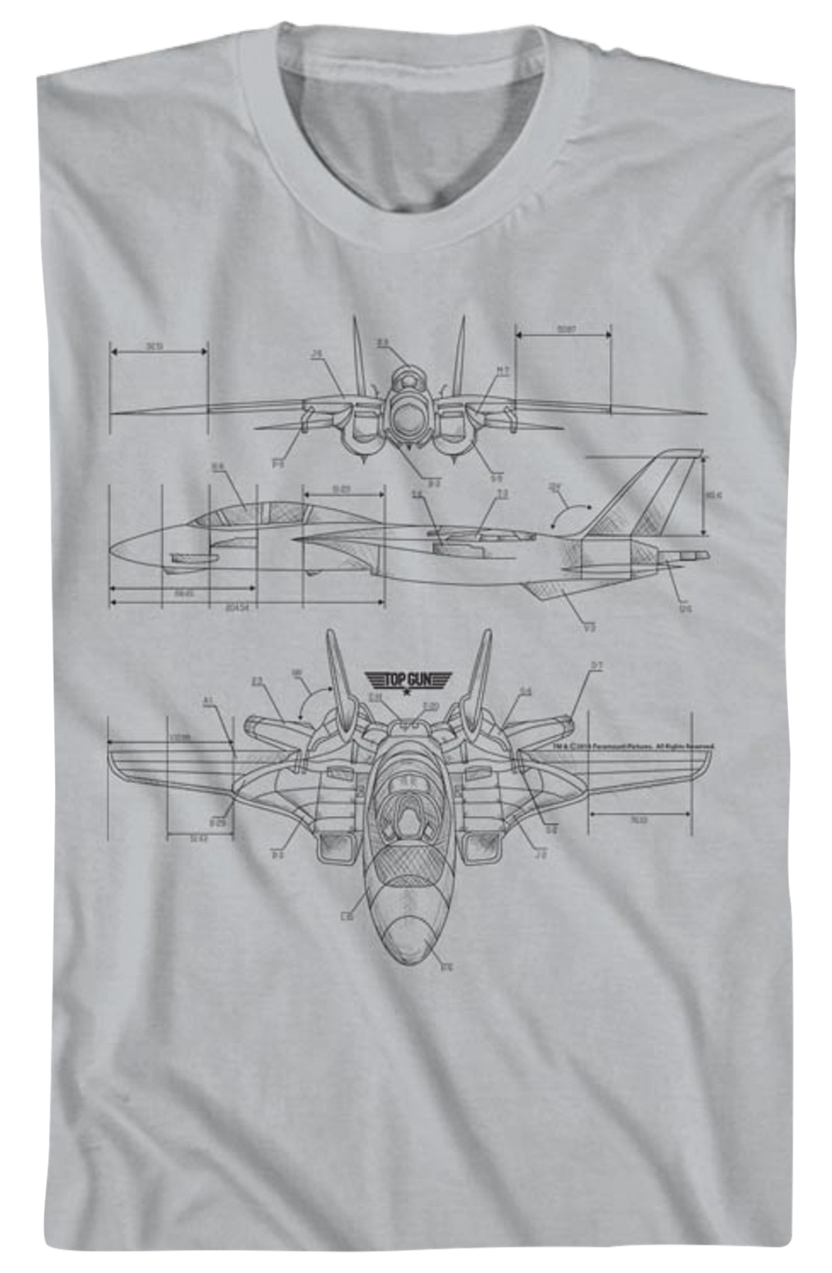 Aircraft Diagram Top Gun T-Shirt Hoodie, Sweatshirt | CiraTrend.com (Image 2)