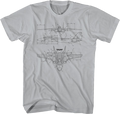 Aircraft Diagram Top Gun T-Shirt Hoodie, Sweatshirt | CiraTrend.com (Image 1)