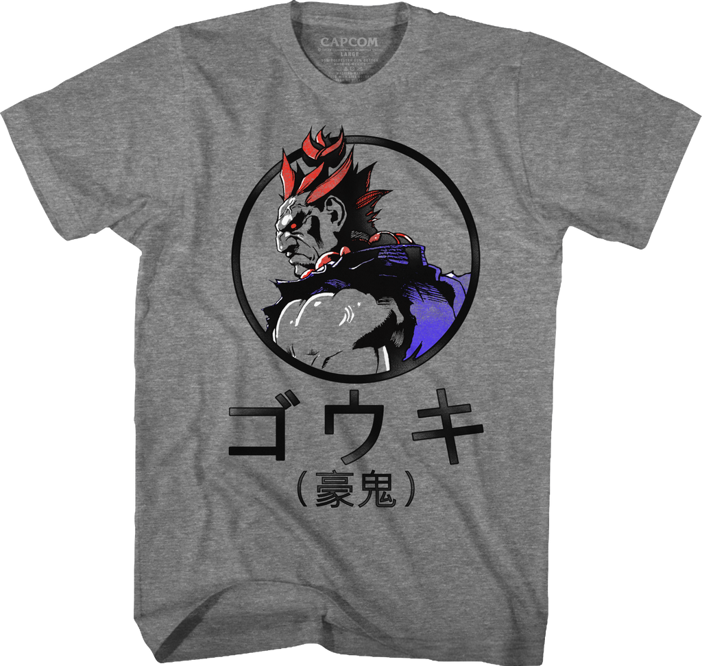 Akuma Gouki Street Fighter T-Shirt Hoodie, Sweatshirt | CiraTrend.com (Image 1)