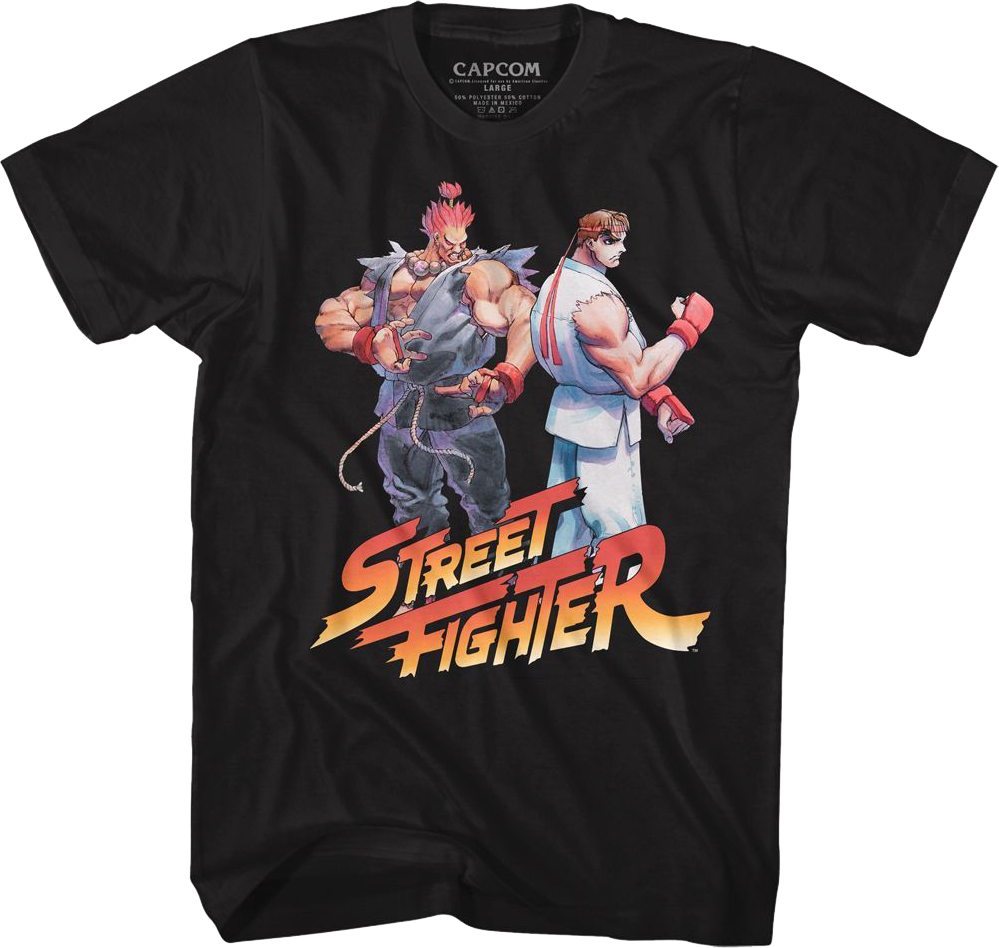 Akuma vs Ryu Street Fighter T-Shirt Hoodie, Sweatshirt | CiraTrend.com (Image 1)