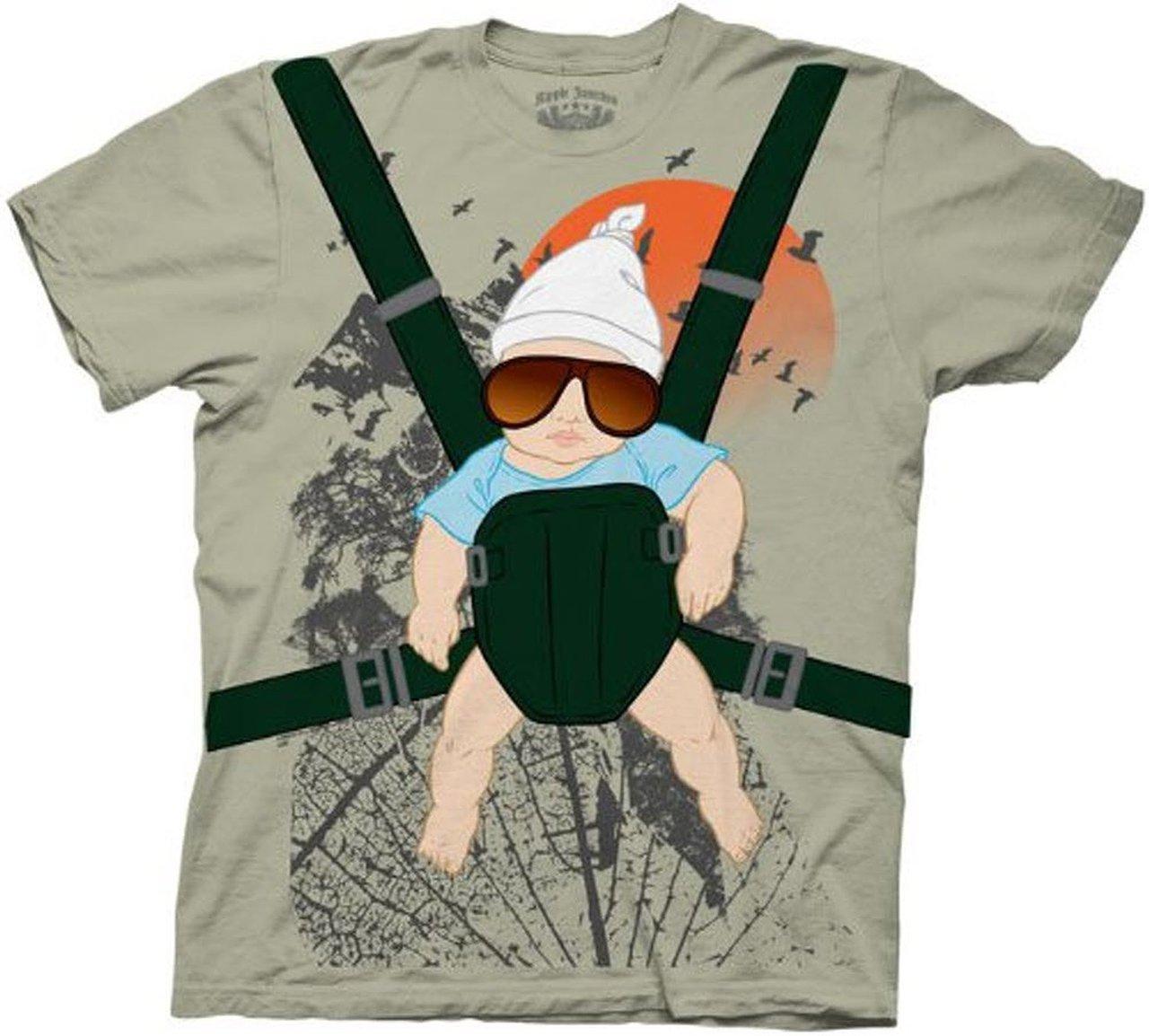 Alan Baby Bjorn With Graphic Human Tree Dark Khaki T-Shirt Hoodie, Sweatshirt | CiraTrend.com