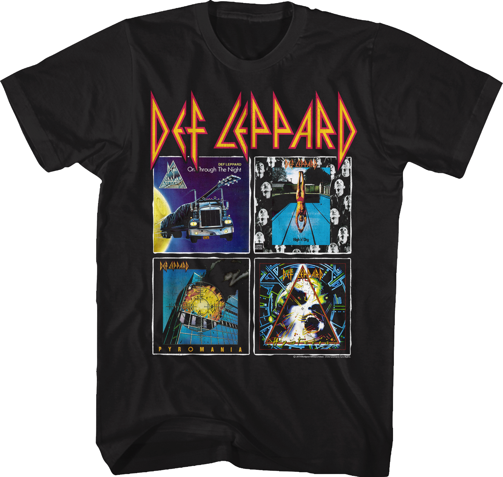 Album Covers Collage Def Leppard T-Shirt Hoodie, Sweatshirt | CiraTrend.com (Image 1)