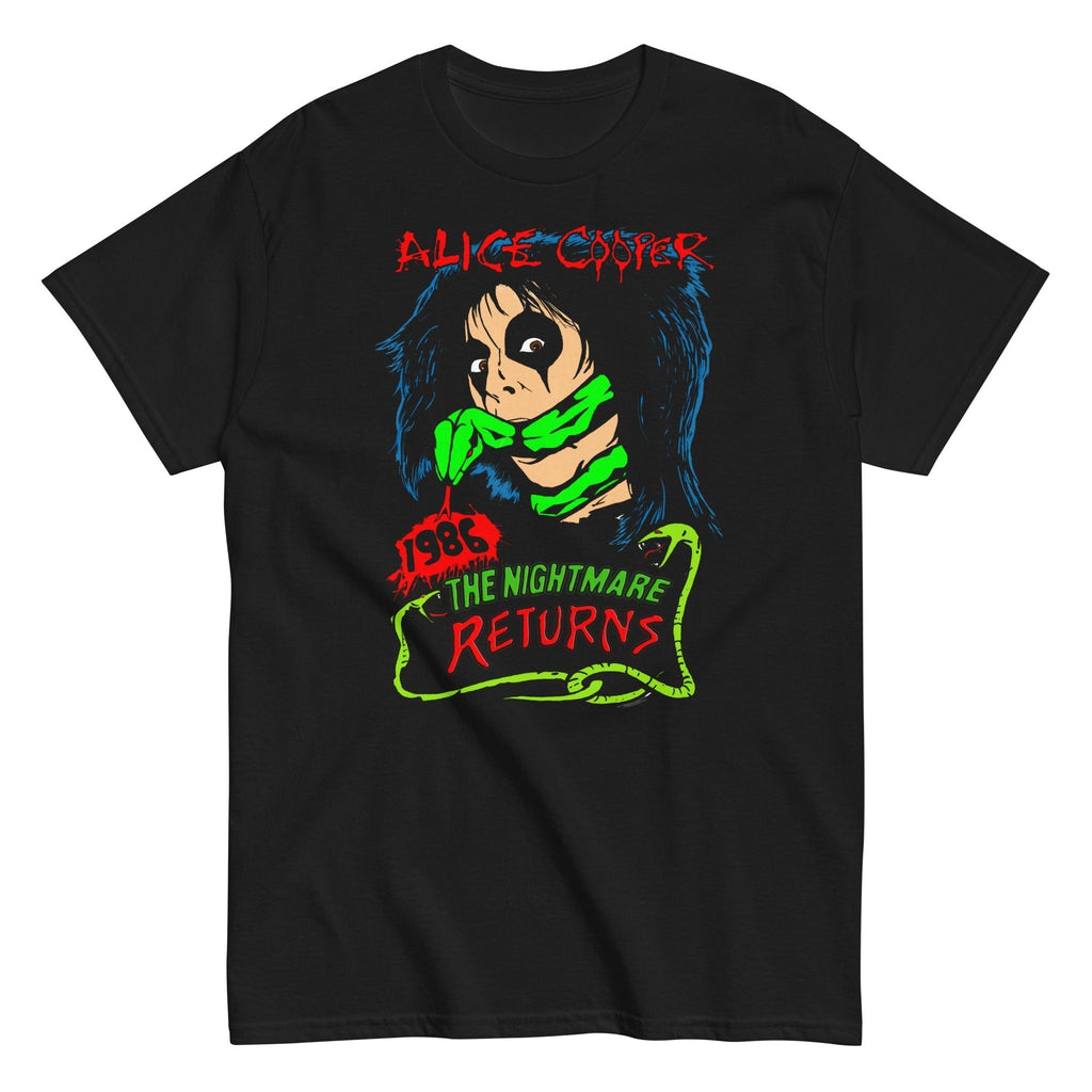 Alice Cooper Nightmare Returns Mens T Shirt Black Hoodie, Sweatshirt | CiraTrend.com (Image 1)