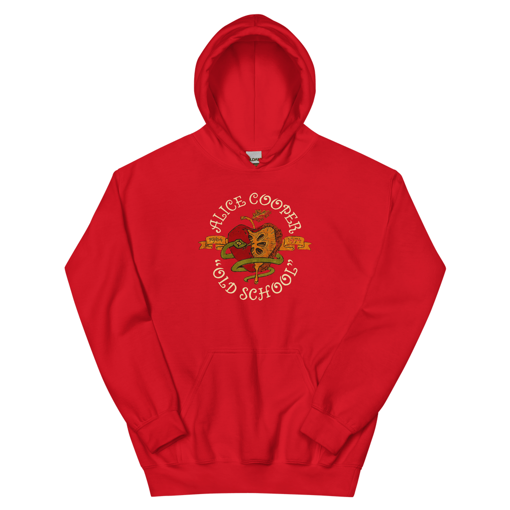 Alice Cooper Old School Mens Hoodie Red T-Shirts, Sweatshirt | CiraTrend.com (Image 1)