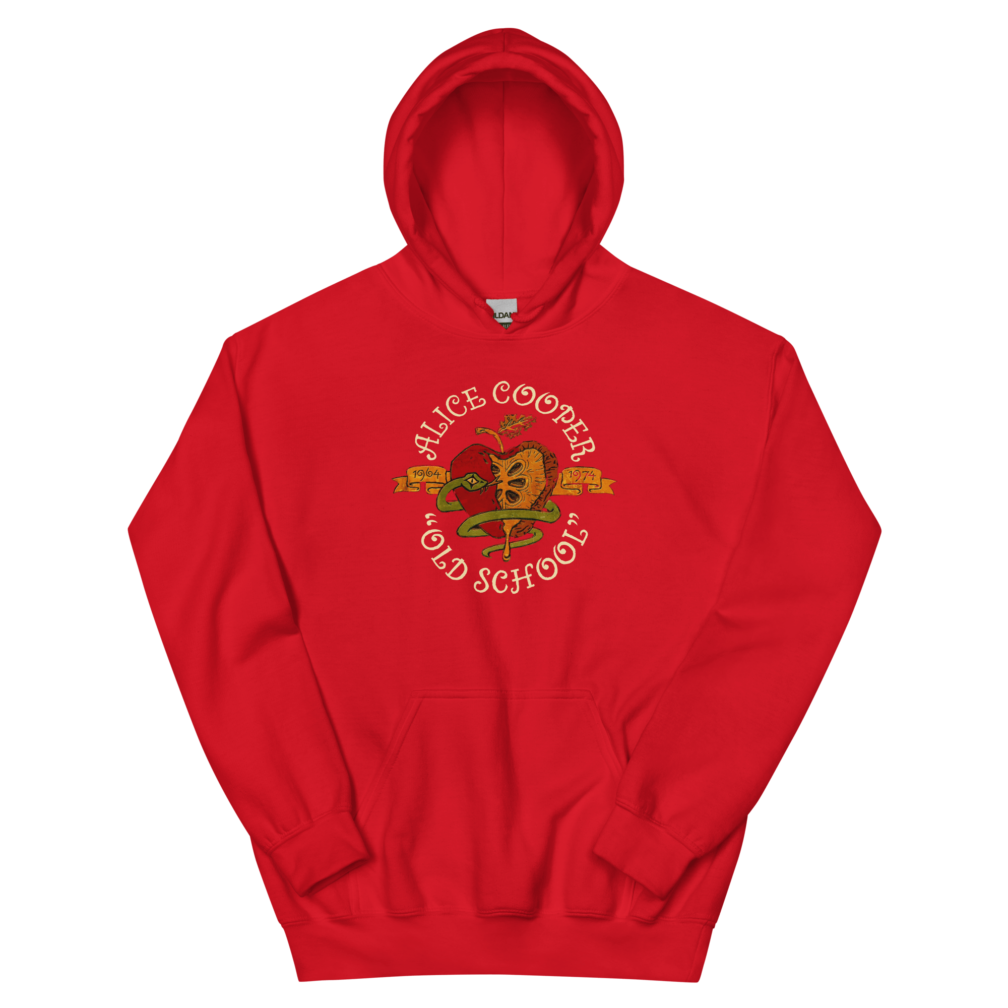 Alice Cooper Old School Mens Hoodie Red T-Shirts, Sweatshirt | CiraTrend.com (Image 1)